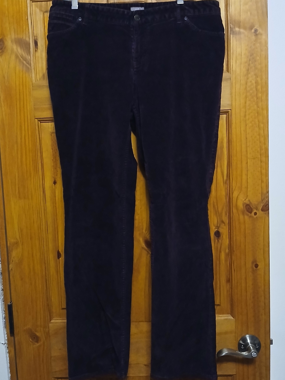 J. Jill Women’s Plum Corduroy Stretch Slim Leg Pants
